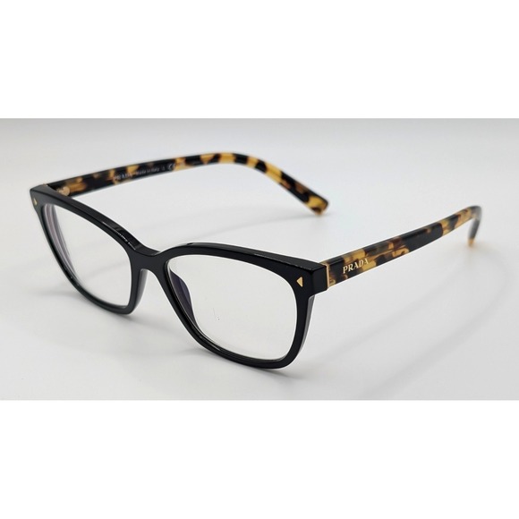 Prada VPR15Z  389-101 Tortoise Black Cat Eye Glasses FRAMES ONLY - Picture 1 of 7